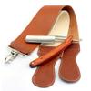 1 pc Double Layer Leather Razor Strop Shaving Sharpener Strap Barber Genuine Leather Straight Razor Sharpening Belt Shaving Accessories view 1