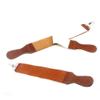 1 pc Double Layer Leather Razor Strop Shaving Sharpener Strap Barber Genuine Leather Straight Razor Sharpening Belt Shaving Accessories view 3