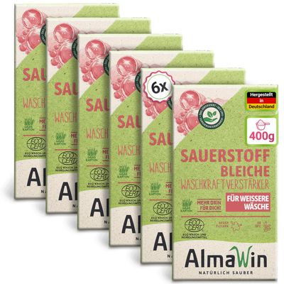 AlmaWin Organic Oxygen Bleach (6 x 400 g)