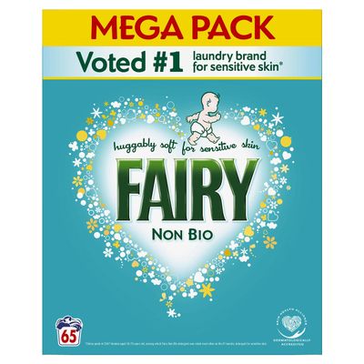 Fairy Non Bio Washing Powder for Sensitive Skin 65 Washes, 4.225 kg
