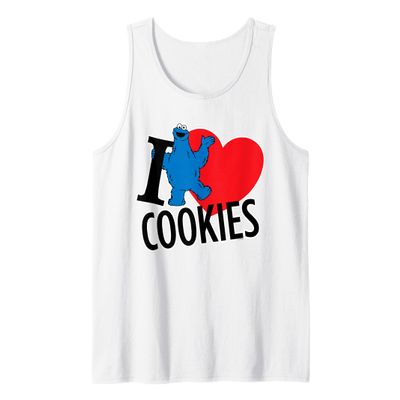 Sesame Street Cookie Monster I Heart Cookies Tank Top