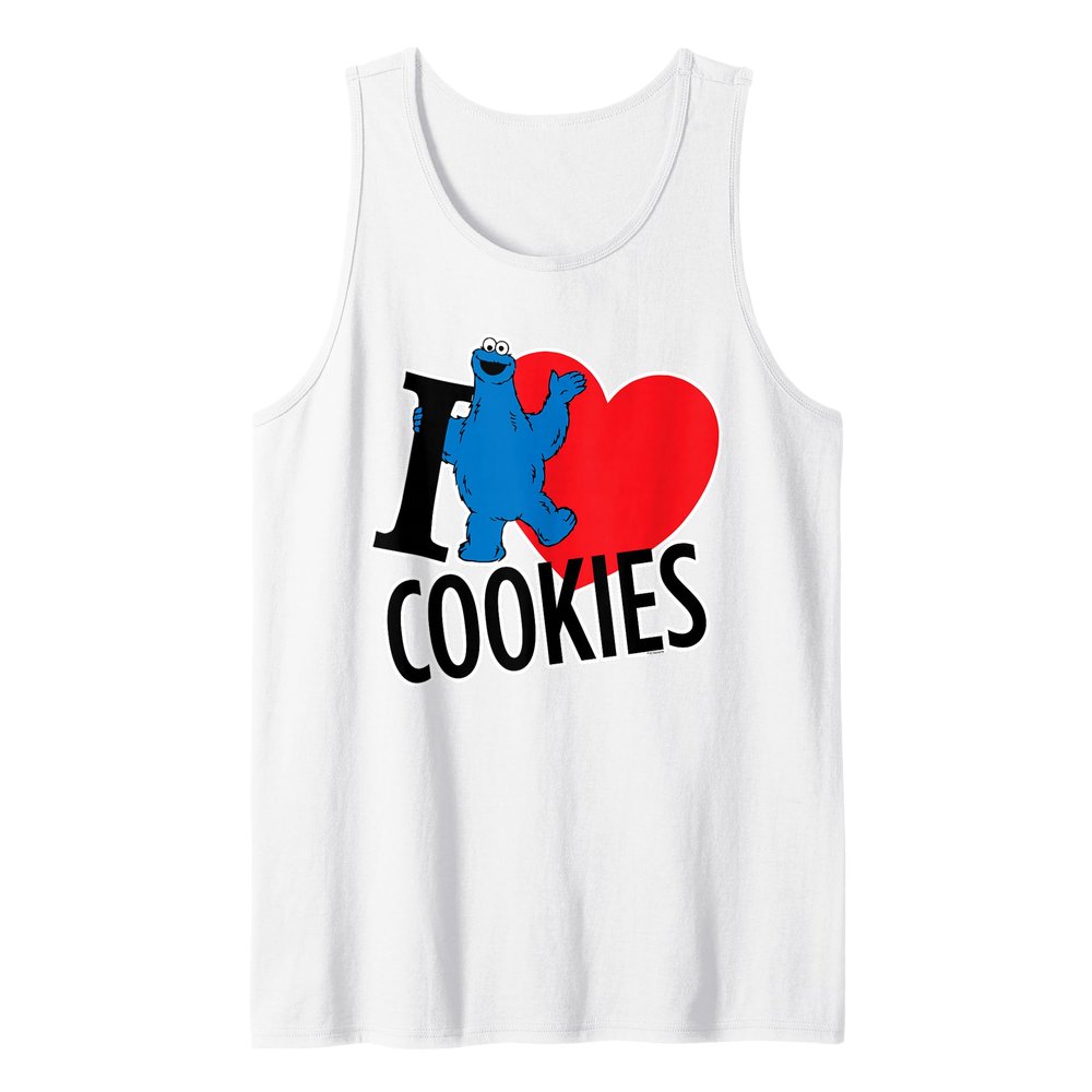 Sesame Street Cookie Monster I Heart Cookies Tank Top