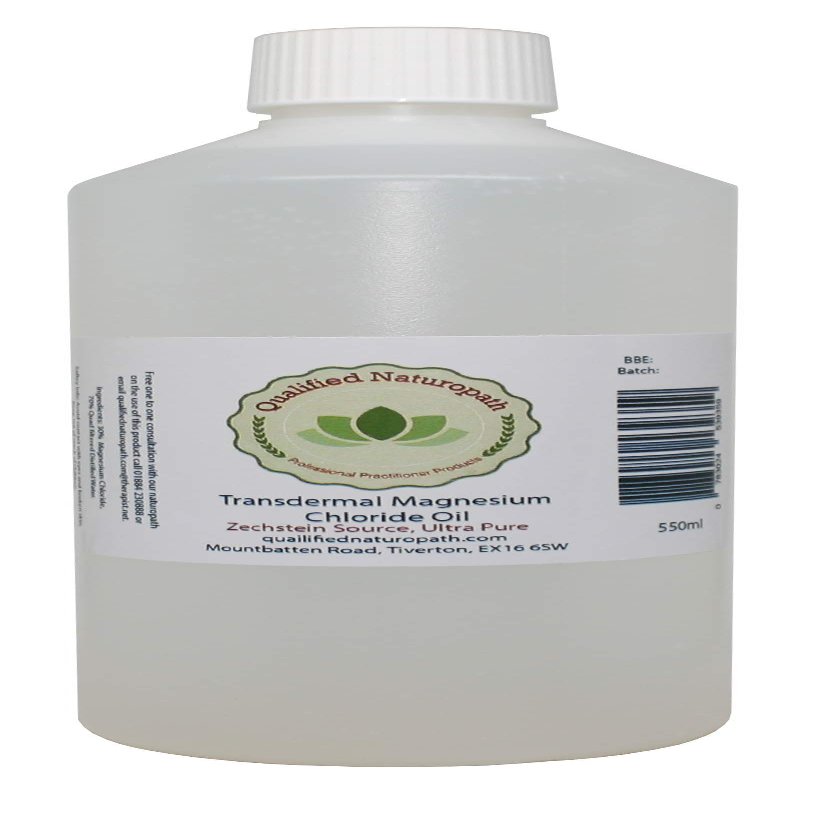 Magnesium Oil 550ml - Pure Transdermal Magnesium Chloride Oil - Zechstein Sourced