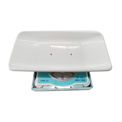 Bathroom Scale Mechanical Baby Scale, Pet Scale, Food Scale, Accurate Scale for Toddler Baby 0-5 Years, Measure Toddler/Puppy/Cat/Dog Weight, Capacity up to 20 kg / 44 lb (White)