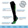 8 Pack Knee High Compression Socks For Men & Women-Best For Running,Athletic,Medical,Pregnancy and Travel -15-20mmHg (S/M, 8 Pairs Multicoloured) view 4