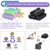 10L Bin Bags Small Garbage Bags Bathroom Pedal Bin liners Wastebasket Bins bags for Kitchen,Office,Colorful,110 Count view 3