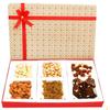 Ghasitaram Gifts Diwali Gifts Diwali Chocolates - Beige 6 Part Nutties, Chewy Fudge, Dryfruits Box view 1