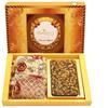 Ghasitaram Gifts Diwali Gifts Diwali Chocolates - Big Box of Walnut Chocolate Bark, Almonds and NuttiesPouch view 1
