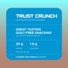 USN Trust Crunch Cookies & Cream Protein Bars: Indulgent and Filling High Protein Snacks - 20g Protein Per Bar (12 x 60g Bars) view 4