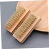 Beaupretty 4pcs Double-sided Wooden Nail Brushes Pig Bristles for Manicure and Pedicure Cleaning for Fingernails and Toenails Comfortable Grip for Home and Salon Use view 3
