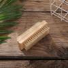 Beaupretty 4pcs Double-sided Wooden Nail Brushes Pig Bristles for Manicure and Pedicure Cleaning for Fingernails and Toenails Comfortable Grip for Home and Salon Use view 4