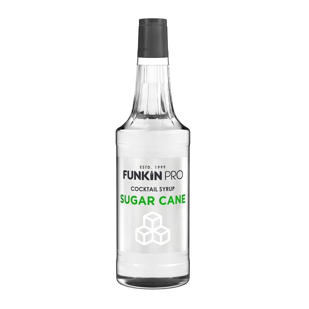 FUNKIN Sugar Cane Cocktail Syrup | Premium Drink Syrup for Cocktails, Mocktails, & Sherbet Drinks | Sweet Taste, Better Flavour | All-Natural Flavouring for Beverages & Food | 700ml Bottle, Pack of 6