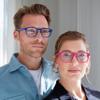 OPULIZE POP Reading Glasses for Women Men,Scratch Resistant Round Matt Frame with Spring Hinges, Black +2.50 (Pack of 5) view 3