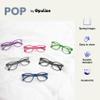 OPULIZE POP Reading Glasses for Women Men,Scratch Resistant Round Matt Frame with Spring Hinges, Black +2.50 (Pack of 5) view 4