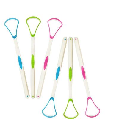 GHzzY 6 Pack Tongue Cleaner Scraper - Anti-Bacterial Tongue Cleaner for Adult & Kids for Inhibiting Bad Breath,Fresh Breath & Prevent Oral Diseases