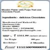 Ghasitaram Gifts Diwali Gifts Diwali Chocolates - Wooden Platter with Pooja Thali and Stone Chocolate Pouch view 3