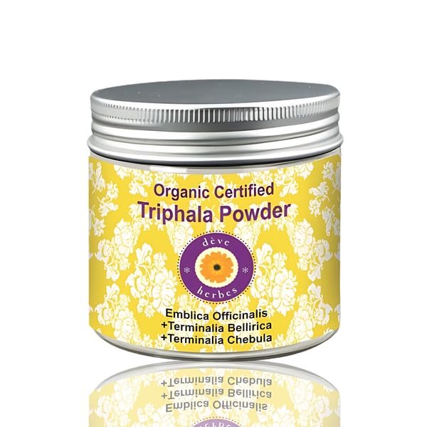 Deve Herbes Pure Triphla Powder (Emblica officinalis) + (Terminalia belerica) + (Terminalia chebula) Natural Remedy - 200g (7.05oz)