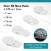 SPORTS WORLD VISION Glasses Nose Pads | Premium Quality Soft Silicone A-Shape Nose Pads for Glasses | 17mm Push-in Glasses Cushions in 2 Pairs view 3