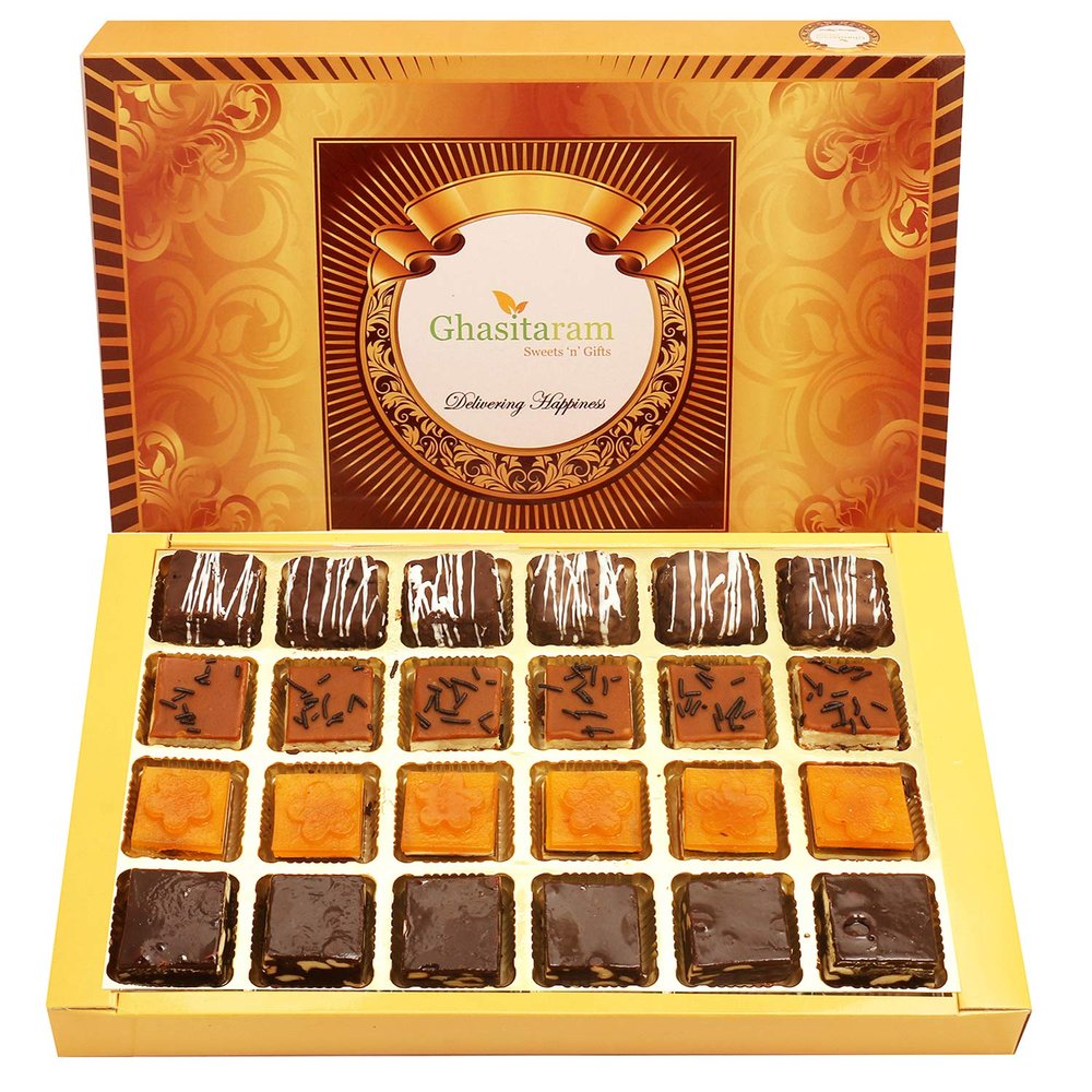 Ghasitaram Gifts Diwali Gifts Diwali Sweet - Diwali Special Ghasitaram Sweets Box 24 Pcs