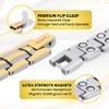 MagnetRX Women's Ultra Strength Magnetic Bracelet - Effective Titanium Magnetic Bracelets for Women - Adjustable Bracelet Length with Sizing Tool for Perfect Fit (Silver & Gold) view 4