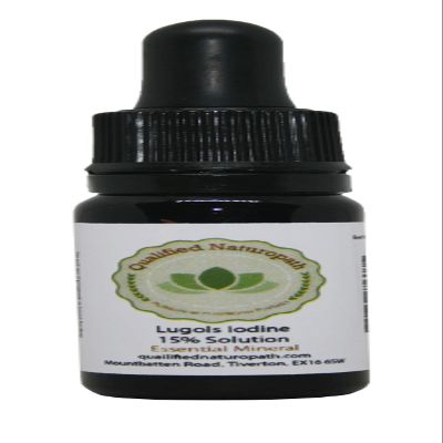 Lugols Iodine Solution 15% - 10ml - with Glass Pipette