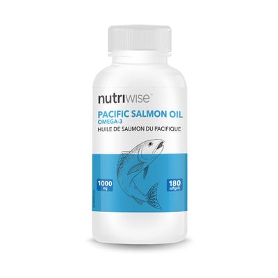 Nutriwise Wild Salmon Oil 1000mg 180 softgels Omega 3 EPA DHA