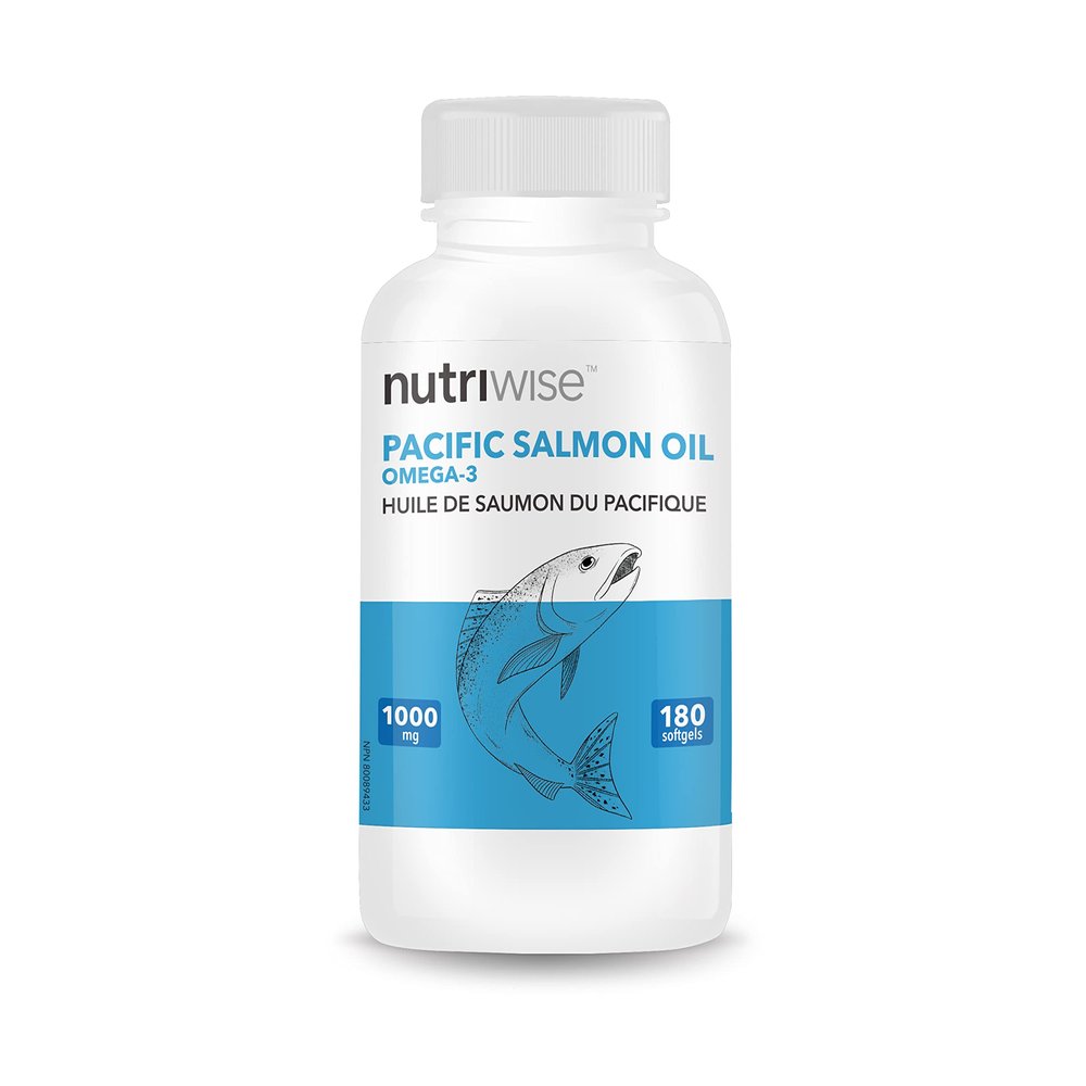 Nutriwise Wild Salmon Oil 1000mg 180 softgels Omega 3 EPA DHA