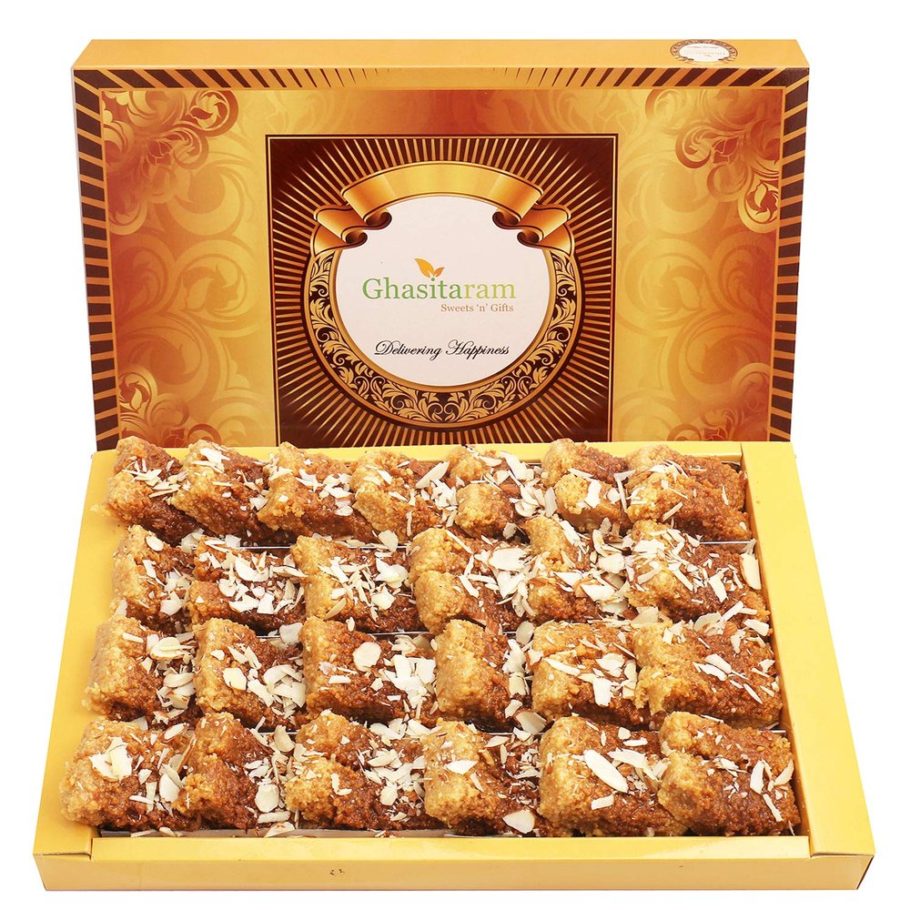 Ghasitaram Gifts Diwali Gifts Diwali Sweet - Milk Cake 800 GMS