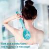 GHzzY Long Handle Bath Brush - Shower Back Scrubber for Massager,Bathing Aid,Exfoliate,Cellulite & Detox(Blue,2 Pack) view 3