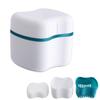 Denture Bath Case with Basket Denture Bath Cleaning Box Container Soaking Cup Cleaner Retainer Case Holder for Dentures for False Teeth view 1