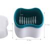 Denture Bath Case with Basket Denture Bath Cleaning Box Container Soaking Cup Cleaner Retainer Case Holder for Dentures for False Teeth view 2