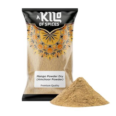 A Kilo of Spices | Dried Mango Powder (Amchoor) 1Kg | Natural Raw, Amchoor Powder for Smoothies, Baking & Cooking | Rich in Vitamins, Antioxidants | Authentic Indian Spice with Tangy Flavour