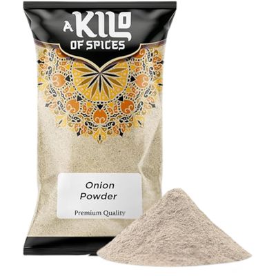 A Kilo of Spices | Onion Powder 1Kg | Nutrient-Dense Antioxidant Seasoning for Cooking, Enhances Flavour | Perfect for Soups, Sauces, Marinades & Natural Remedies