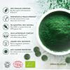 [BBE SEP 26] 500G Organic SPIRULINA Tablets [1000 x 500mg] Natural Dietary Food Supplement, Premium Quality, Non-GMO Vegan Detox Superfood Rich in Protein, Vitamins, Amino Acids, Iron view 4