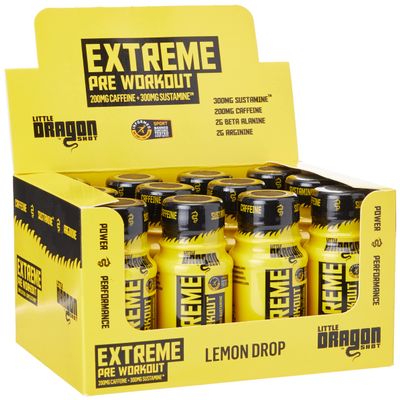 Little Dragon Extreme Pre-Workout Shot, Lemon Drop, 12 x 60 ml