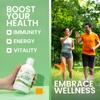 Swedish Nutra - Ultra+ Multivitamin Liquid Food Supplement - Pack of 500 ml, 33 Day Supply | Packed with Vitamins, Minerals, Super Greens & Aminos to Boost Energy & Immunity I Natural Orange Flavour view 2