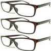 ZIZO EYEWEAR 3 Pairs Reading Glasses Value Pack Classic Stylish Comfort Design Spectacles R140 (3 Pairs Brown, 1.50 Magnification) view 1