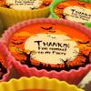 Halloween Moon - 20 x 5cm Personalised Edible Cupcake Toppers on Premium Icing view 1