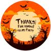 Halloween Moon - 20 x 5cm Personalised Edible Cupcake Toppers on Premium Icing view 3