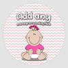 20 x Baby Girl Wallpapers 5cm Personalised Edible Cupcake Toppers on Premium Icing view 1