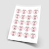 20 x Baby Girl Wallpapers 5cm Personalised Edible Cupcake Toppers on Premium Icing view 2