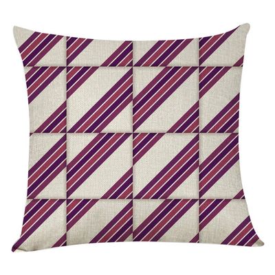 Ynbb Cushion Cover Fashion Vintage Pattern Linen Pillow Cover Square Throw Pillow Cases for Sofa Bedroom Home Decor, with Invisible Zipper 18'' X 18'' (B, One size)