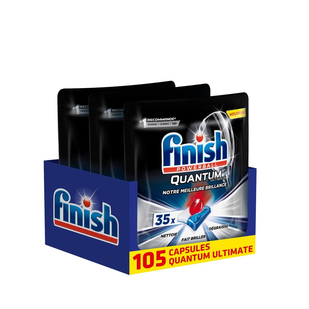 Finish Powerball Quantum Ultimate Dishwasher Tablets - 105 Dishwasher Tablets