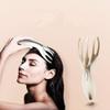 MU Mini Multi-Function Electric Head Massager Portable Vibration Massage Comb,White Gold view 2