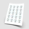 20 x Baby Boy Wallpapers 5cm Personalised Edible Cupcake Toppers on Premium Icing view 2