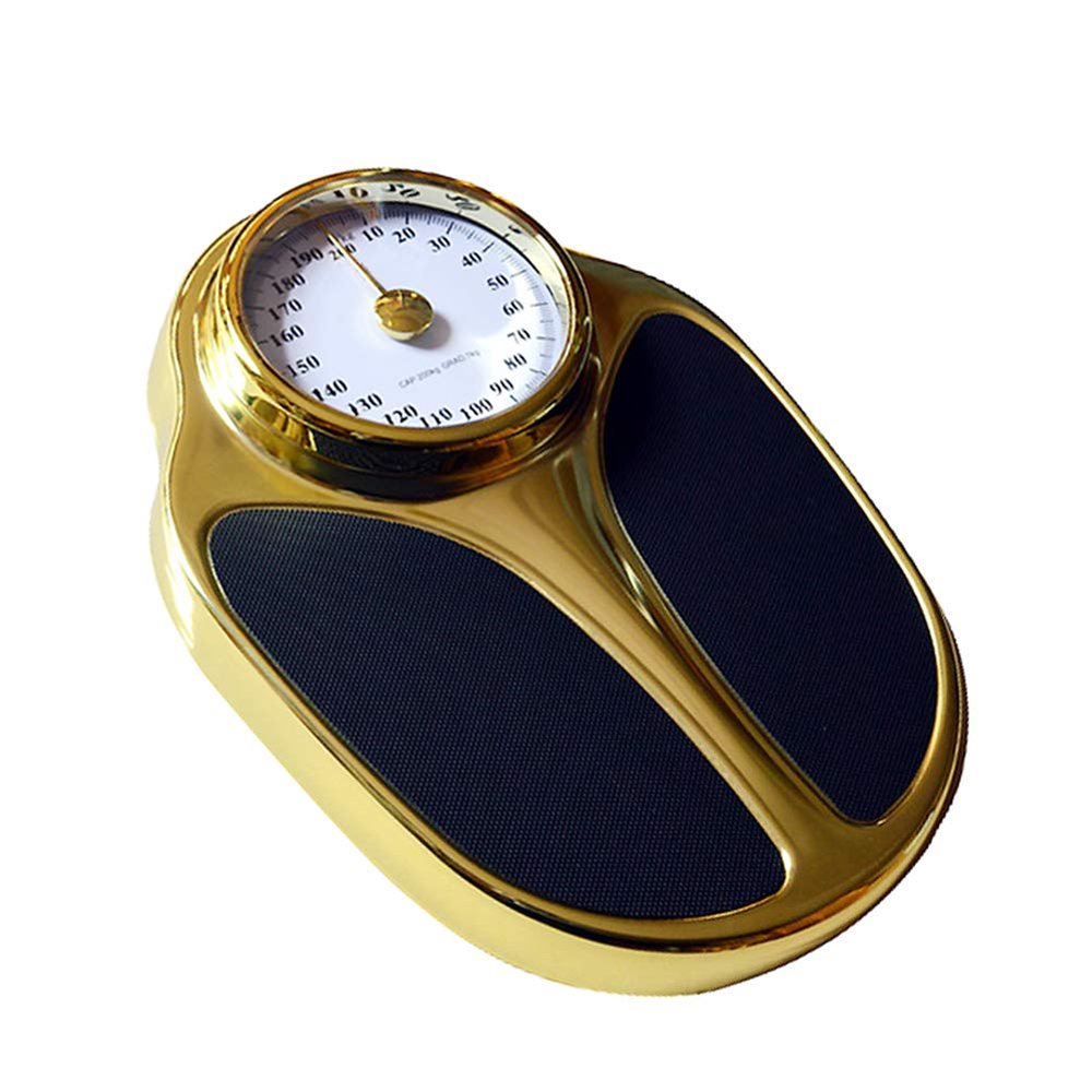 Bathroom Scale Commercial Mechanical Scale, Accurate Analog Weight Scale,Classic Retro Design,Precise up to 200 kg,Sturdy structure, for Hotel Fitness Beauty Salon