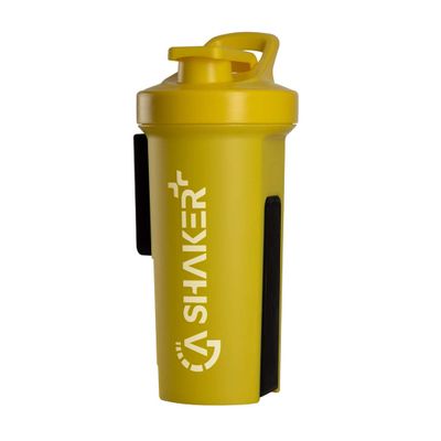 GA Shaker+ 2.0 The 7in1 Original Drinking Bottle/Water Bottle with Protein Shaker Function, 1L (Yellow)