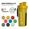 GA Shaker+ 2.0 The 7in1 Original Drinking Bottle/Water Bottle with Protein Shaker Function, 1L (Yellow) view 2