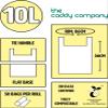 10L x 300 Tie Handle Compostable Kitchen Caddy Liners - Large Food Waste Bin Liners - EN 13432-10 Litre Tie-Handle Bags with Composting Guide view 2