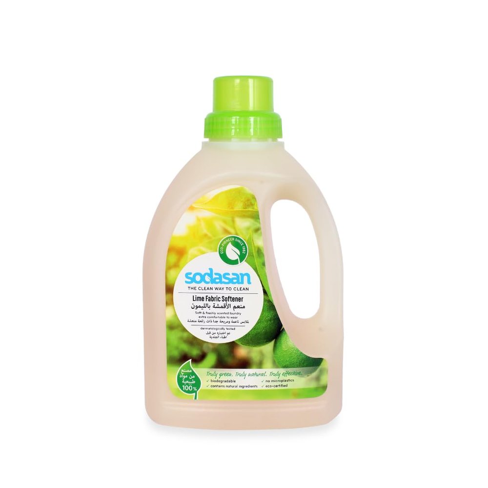 Sodasan Organic Fabric Softener Lime (6 x 750 ml)